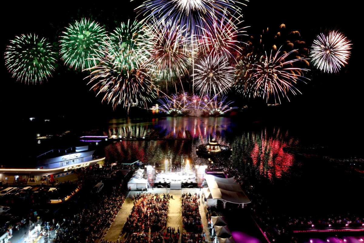 花火照映湖光 山水化舞台 日月潭嘉年華盛典揭幕 6f6fce016d0d81ad20bdb01faded71da