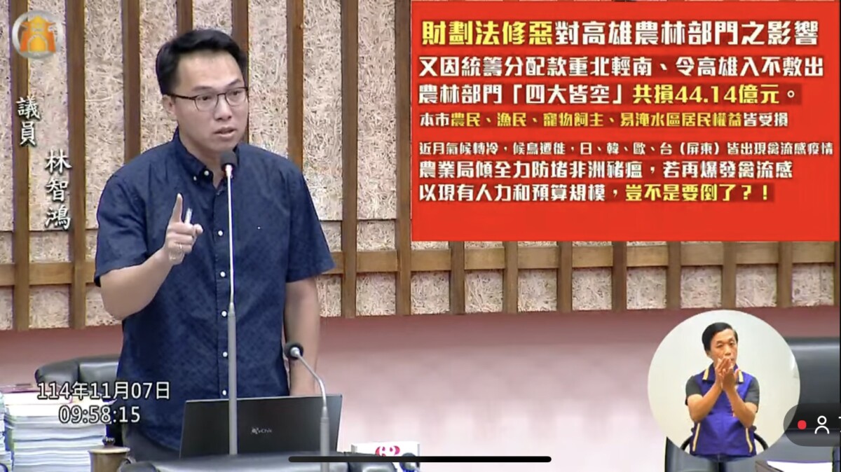 林智鴻批財劃法修惡 高雄治水補助大減近39億 7220192af3db4a022b5848169311e339