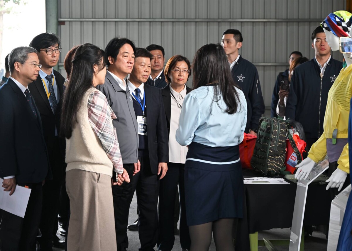 賴清德訪彰化紡織產業 縣府籲中央加強支持傳統產業轉型2