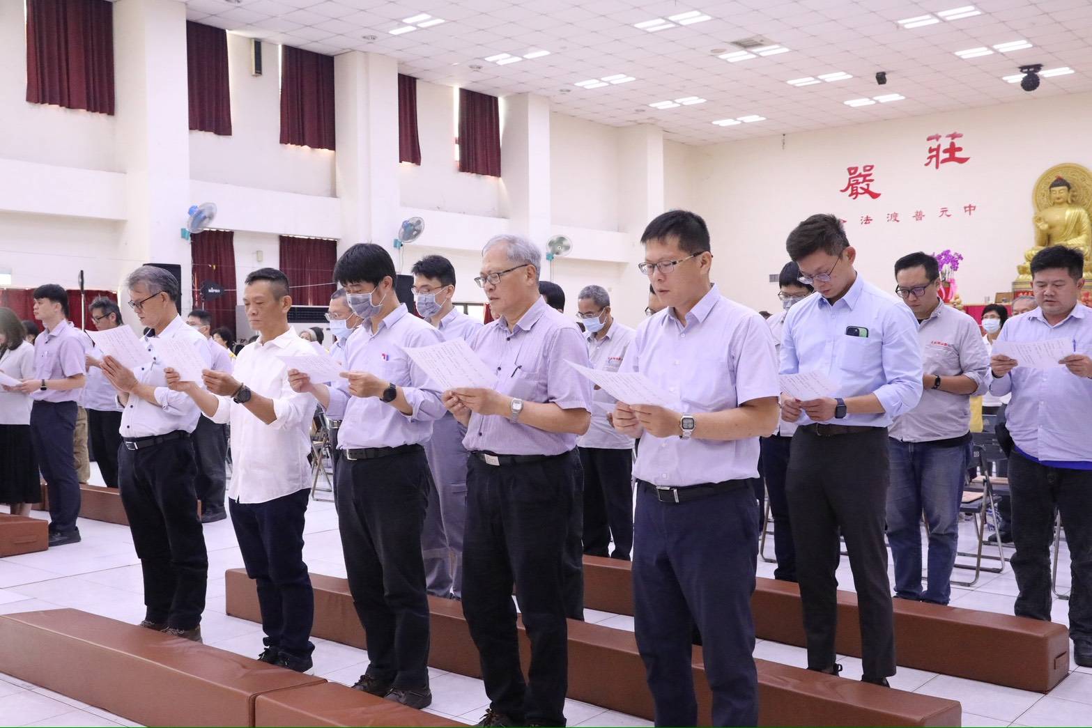 中油大林煉油廠舉行中元普渡　祈福敬天守護廠區平安