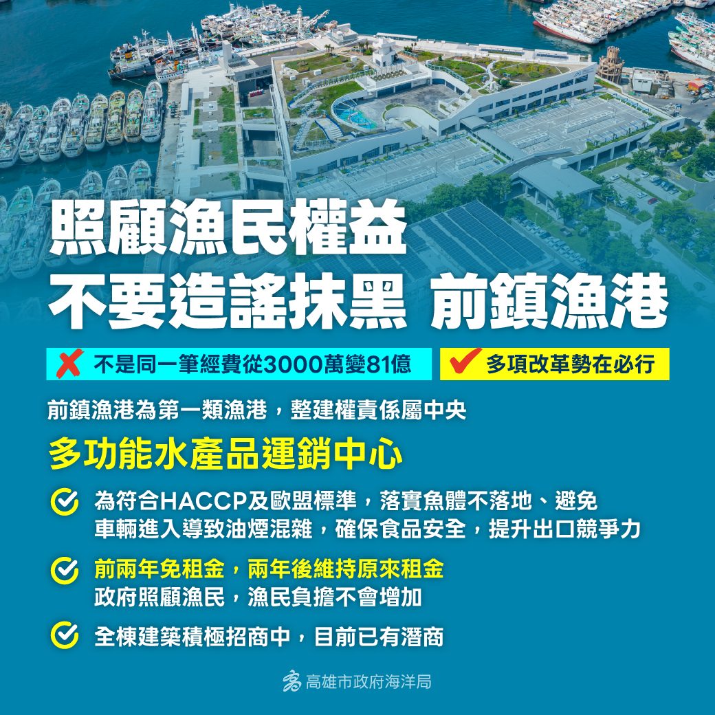 前鎮漁港優惠措施再加碼　高雄兼顧漁工住宿權益吸引攤商進駐