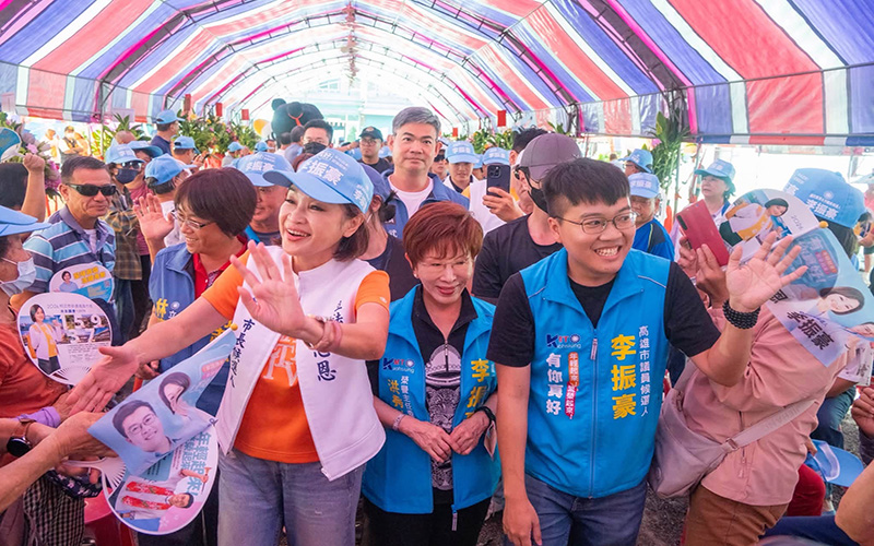 李振豪競選總部盛大成立　洪秀柱披彩帶柯志恩站台力挺　3000鄉親湧現齊喊高票當選