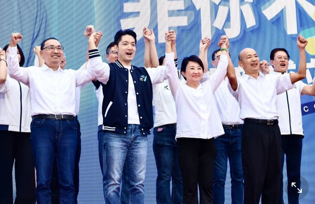 蔣萬安競選總部成立　藍白要角齊聚力挺　藍營「三子」同台催票